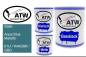 Preview: Saab, Aqua Blue Metallic, 61U / WA638R / GBD: 1L Lackdose + 1L Klarlack + 500ml Härter - Set, von ATW Autoteile West.